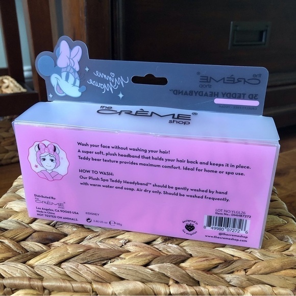 Creme Shop 3D Teddy Headyband: Disney Minnie Mouse pink Limited edition - Picture 2 of 2